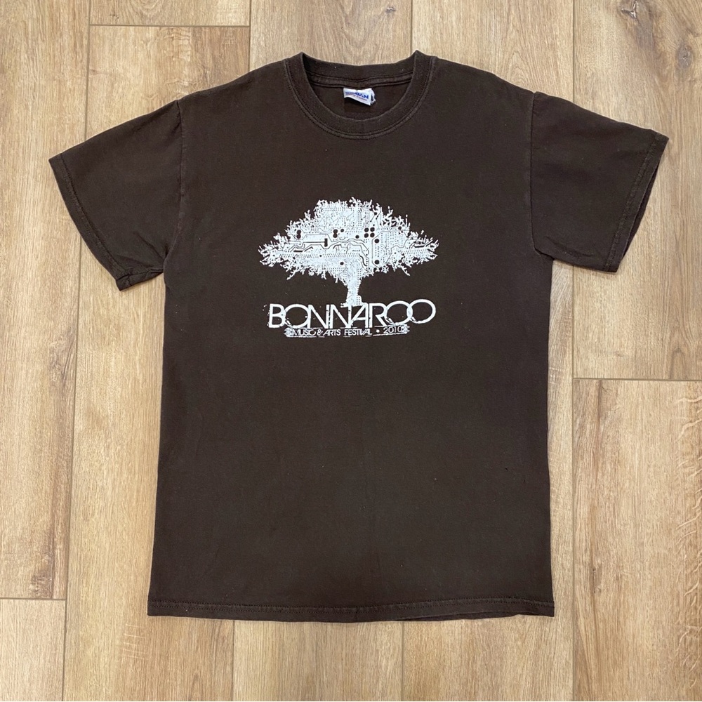 🌟BONNAROO🌟 VINTAGE 2010 CONCERT T SHIRT BROWN SZ S